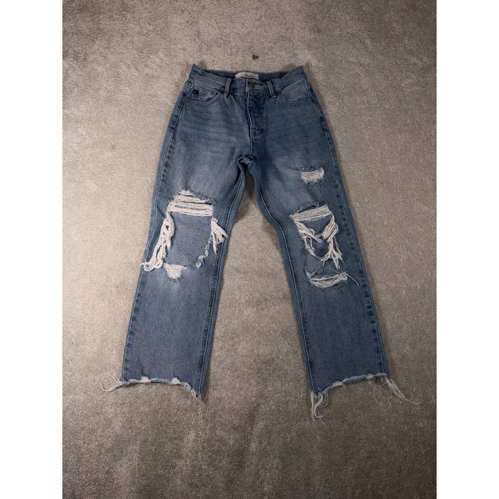 kancan straight leg pants distressed 1/24